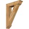 Ekena Millwork Traditional Traditional Rough Sawn Bracket w/ Offset Brace, Western Red Cedar, 8"W x 32"D x 44"H BKT0806X32X44TRA01RWR - alternate 1
